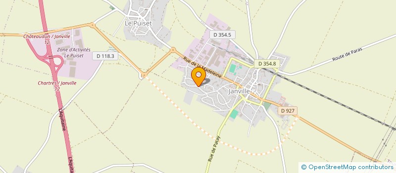 localisation de l'entreprise 2B à JANVILLE-EN-BEAUCE