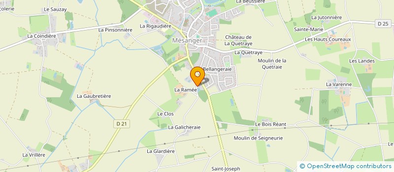 localisation de l'entreprise 2B AGENCEMENTS à MESANGER