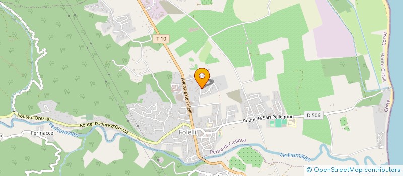 localisation de l'entreprise 2B ALIM à PENTA-DI-CASINCA