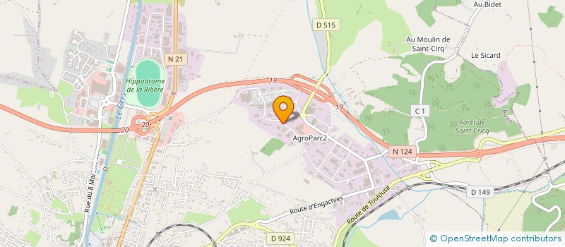 localisation de l'entreprise 2B AUTOS  AUCH