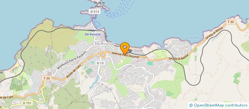 localisation de l'entreprise 2B BALAGNE à L'ILE-ROUSSE