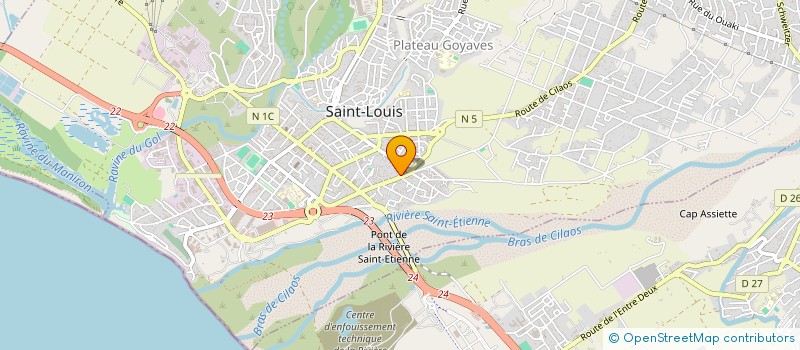 localisation de l'entreprise 2B&CO à SAINT-LOUIS