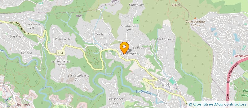 localisation de l'entreprise 2B CONSEILS  BIOT