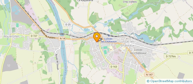 localisation de l'entreprise 2B ENERGY à LUSSAC-LES-CHATEAUX