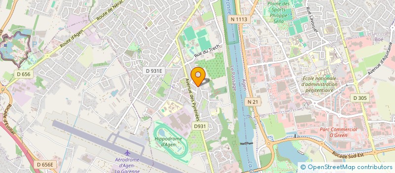 localisation de l'entreprise 2B&FILSIMMO  LE PASSAGE