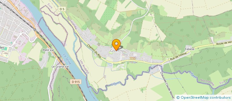 localisation de l'entreprise 2B GIVERNY 62  GIVERNY