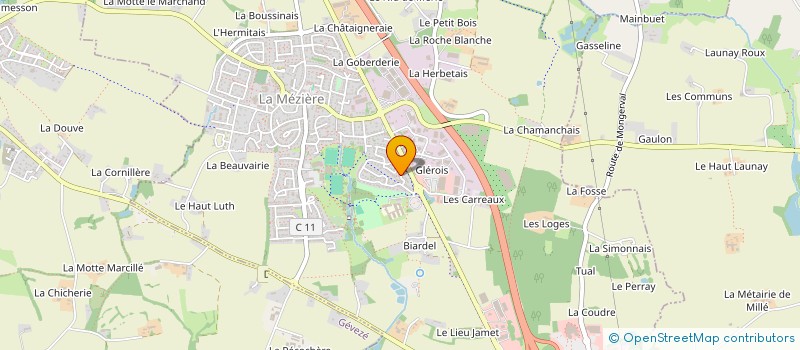 localisation de l'entreprise 2B GROUPE à LA MEZIERE