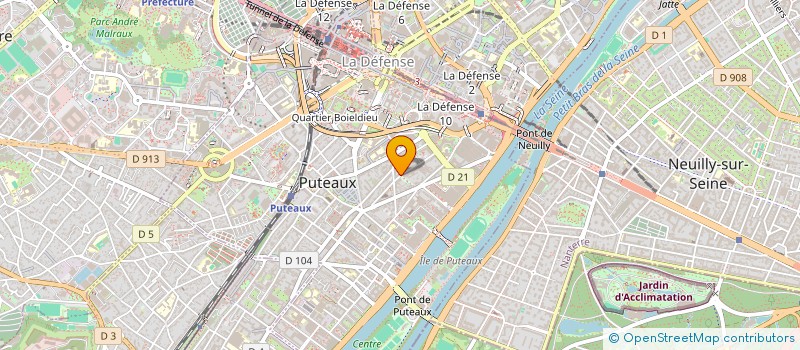 localisation de l'entreprise 2B HOLDING  PUTEAUX