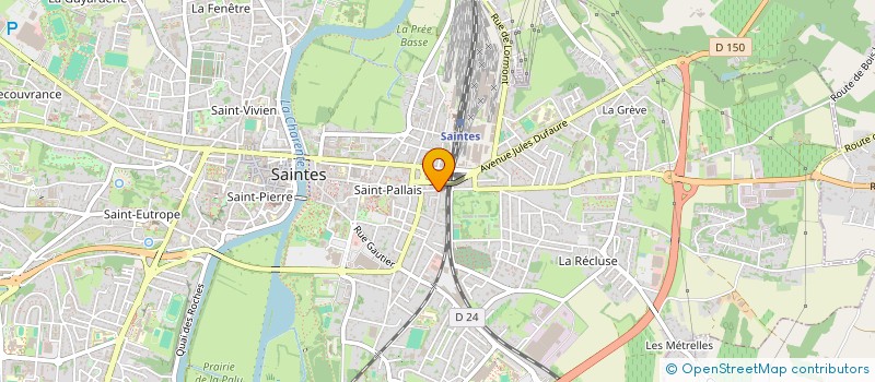 localisation de l'entreprise 2B IMMO  SAINTES