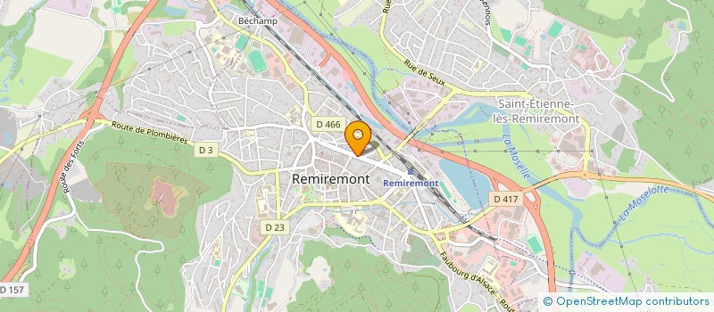 localisation de l'entreprise 2B IMMO  REMIREMONT