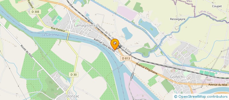 localisation de l'entreprise 2B IMMO  LAMAGISTERE