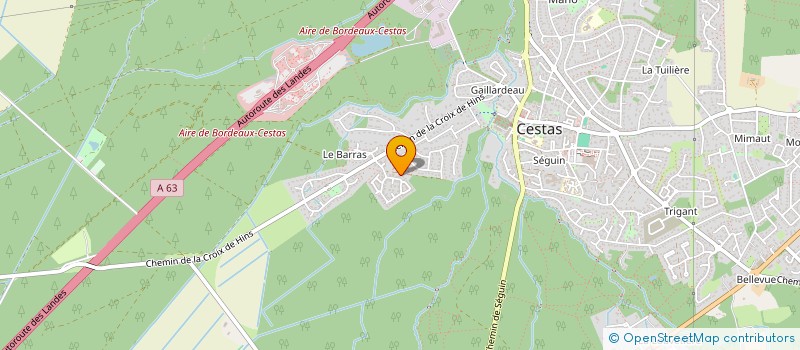 localisation de l'entreprise 2B IMMOBILIER  CESTAS