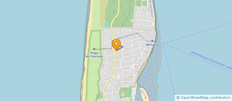 localisation de l'entreprise 2B INVEST  LEGE-CAP-FERRET