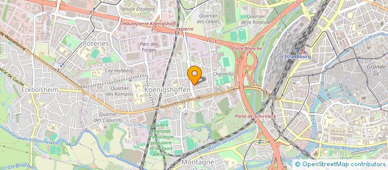 localisation de l'entreprise 2B INVEST  STRASBOURG