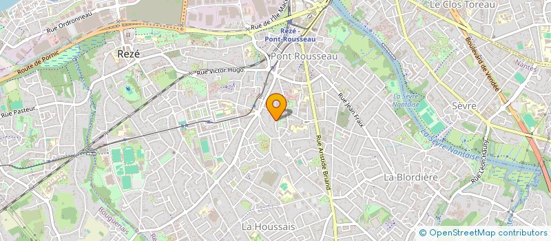 localisation de l'entreprise 2B LES COTEAUX  REZE