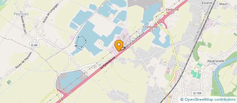 localisation de l'entreprise 2B LOC OCCITANIE  CARBONNE