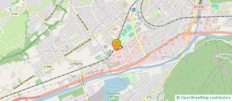 localisation de l'entreprise 2B PARTICIPATIONS  ALBERTVILLE