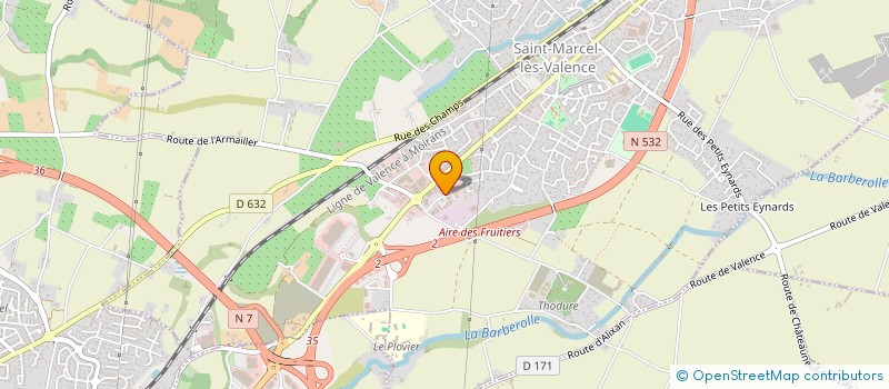 localisation de l'entreprise 2B PATRIMOINE  SAINT-MARCEL-LES-VALENCE