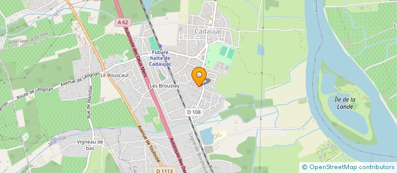 localisation de l'entreprise 2B PLOMBERIE 33  CADAUJAC