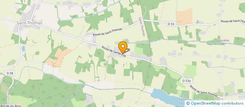 localisation de l'entreprise 2B PLOMBERIE  SAINTE-FOY-DE-PEYROLIERES