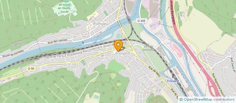 localisation de l'entreprise 2B PLOMBERIE CHAUFFAGE VENTILATION  FROUARD