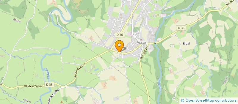 localisation de l'entreprise 2B RESEAUX  ASSON