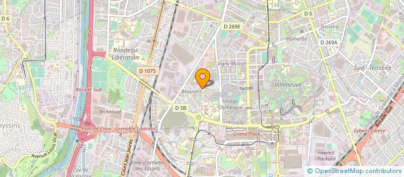 localisation de l'entreprise 2B TRANS à GRENOBLE