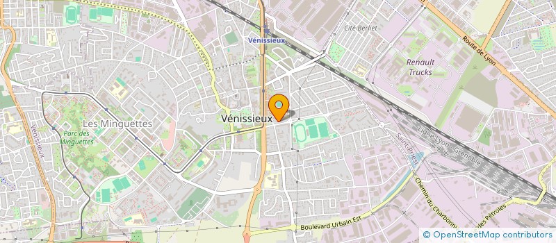 localisation de l'entreprise 2B TRANSPORT EXPRESS  VENISSIEUX