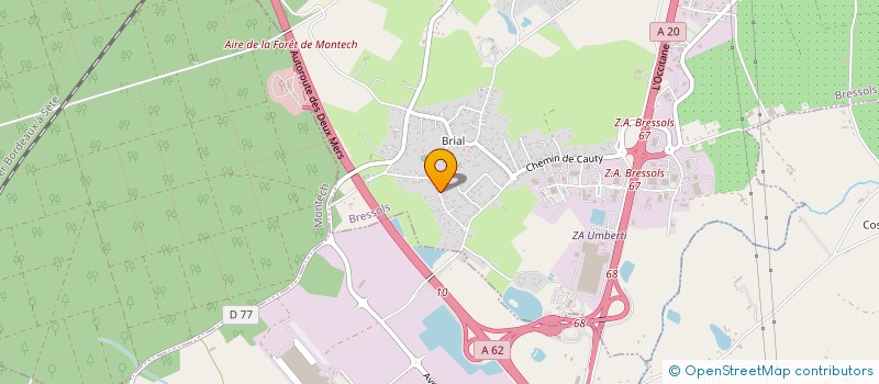 localisation de l'entreprise 2B TRANSPORTS à BRESSOLS