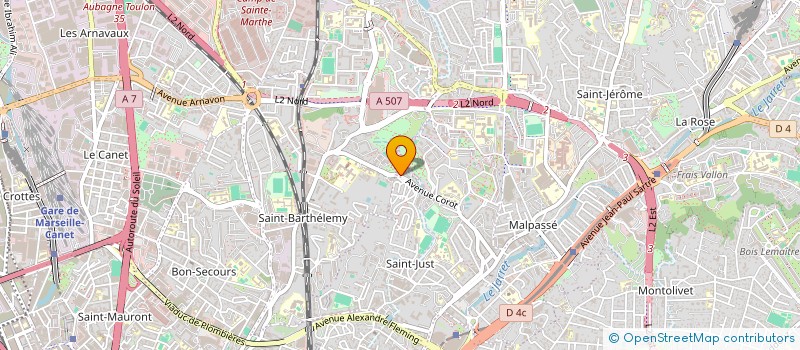 localisation de l'entreprise 2B13 à MARSEILLE
