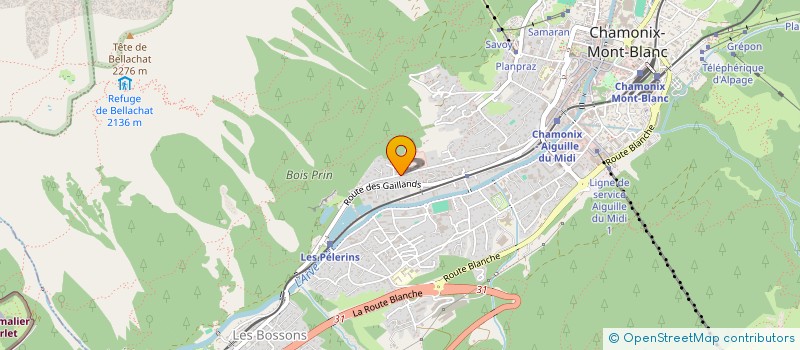 localisation de l'entreprise 2B1ST CONSULTING  CHAMONIX-MONT-BLANC