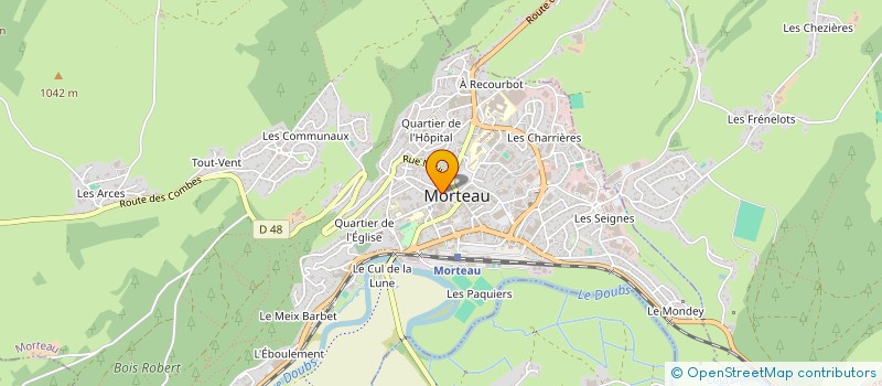 localisation de l'entreprise 2B2 à MORTEAU