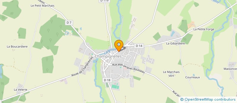 localisation de l'entreprise 2B2E  CHAMPIGNELLES