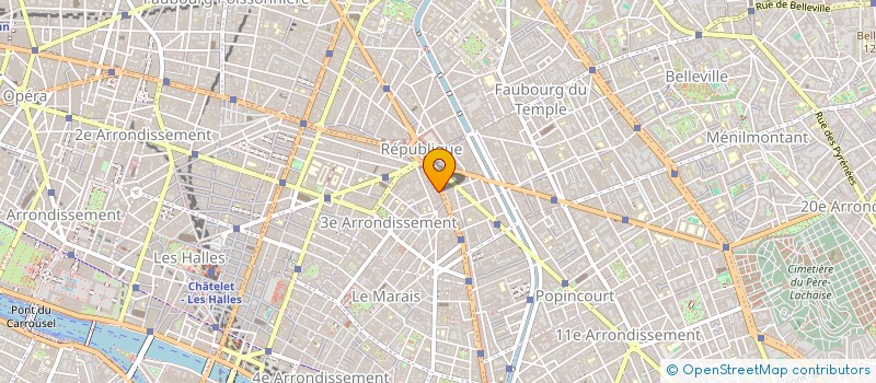 localisation de l'entreprise 2B2G  PARIS