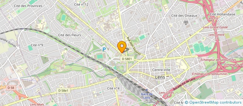 localisation de l'entreprise 2B2J à LENS