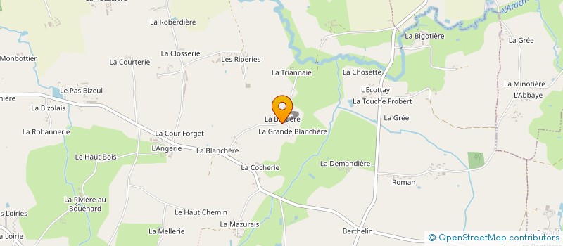 localisation de l'entreprise 2B2L  RETIERS