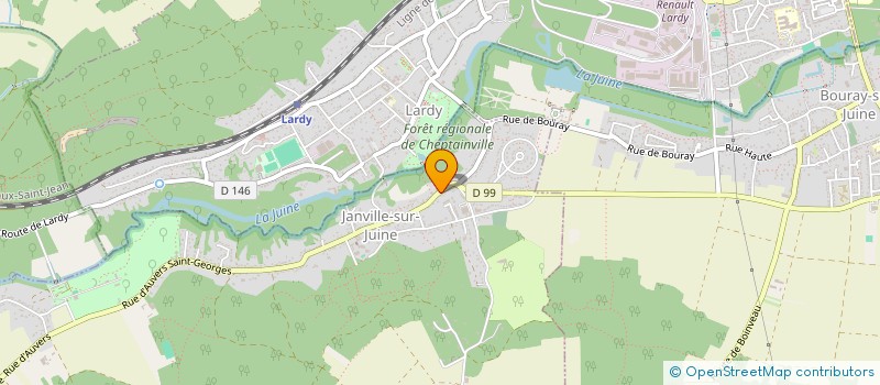 localisation de l'entreprise 2B2M à JANVILLE-SUR-JUINE