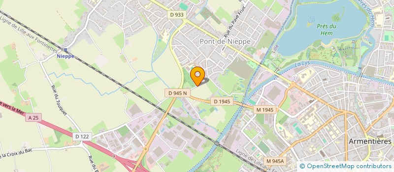 localisation de l'entreprise 2B2M LAVERSIN  NIEPPE