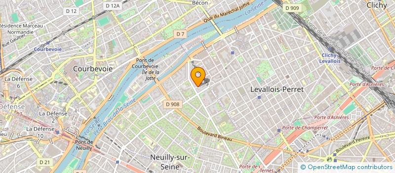 localisation de l'entreprise 2B3C à NEUILLY-SUR-SEINE