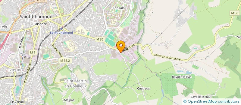 localisation de l'entreprise 2B7Q8  SAINT-CHAMOND