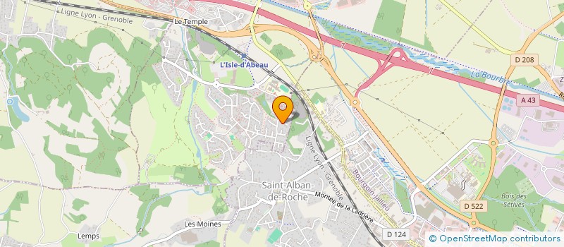 localisation de l'entreprise 2BC  L'ISLE-D'ABEAU