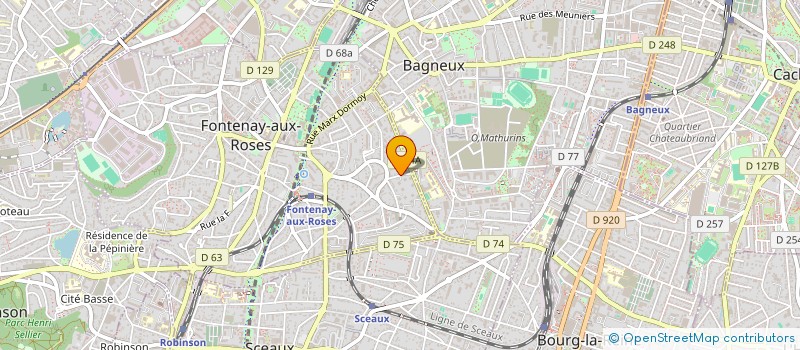 localisation de l'entreprise 2BCA IMMO à FONTENAY-AUX-ROSES