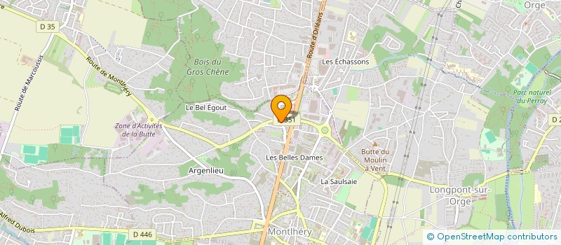 localisation de l'entreprise 2BCD à MONTLHERY