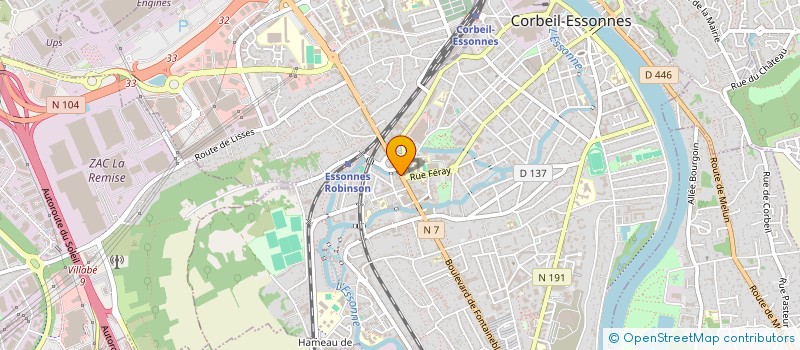 localisation de l'entreprise 2BCOM & CI à CORBEIL-ESSONNES