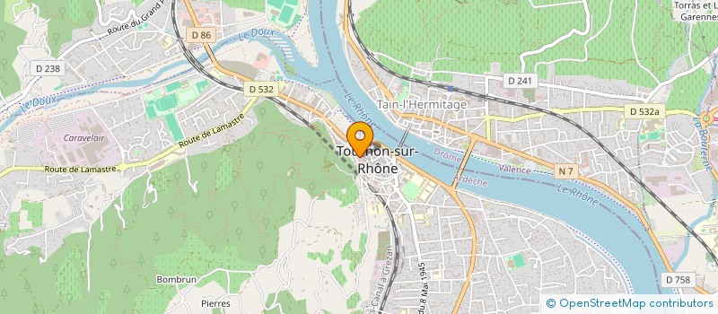 localisation de l'entreprise 2BDECO à TOURNON-SUR-RHONE