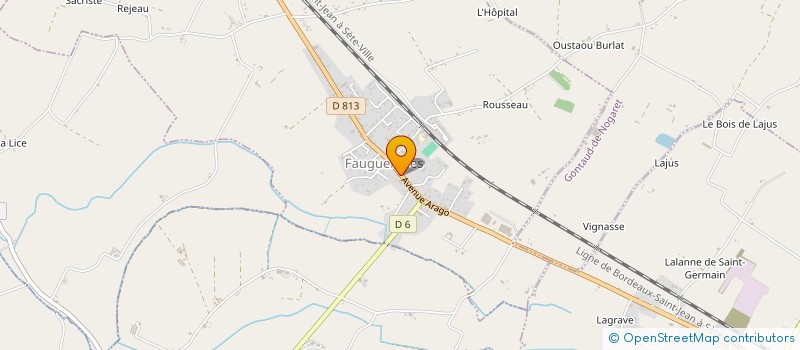 localisation de l'entreprise 2BDT  FAUGUEROLLES