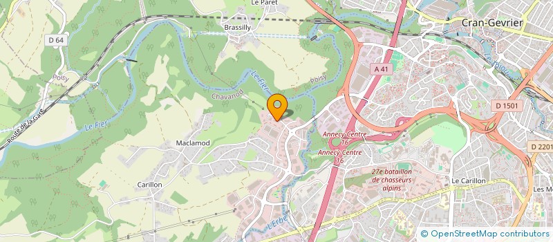 localisation de l'entreprise 2BE4  CHAVANOD