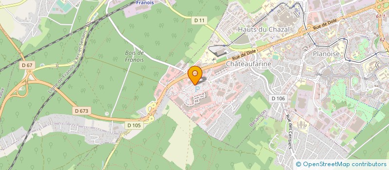 localisation de l'entreprise 2BEL PIZZA à BESANCON