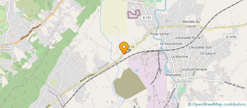 localisation de l'entreprise 2BL MENUISERIES  SALINDRES