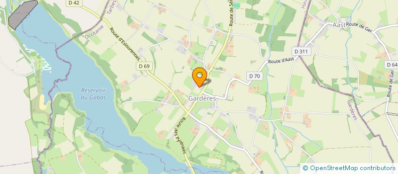 localisation de l'entreprise 2BLC-TP  GARDERES